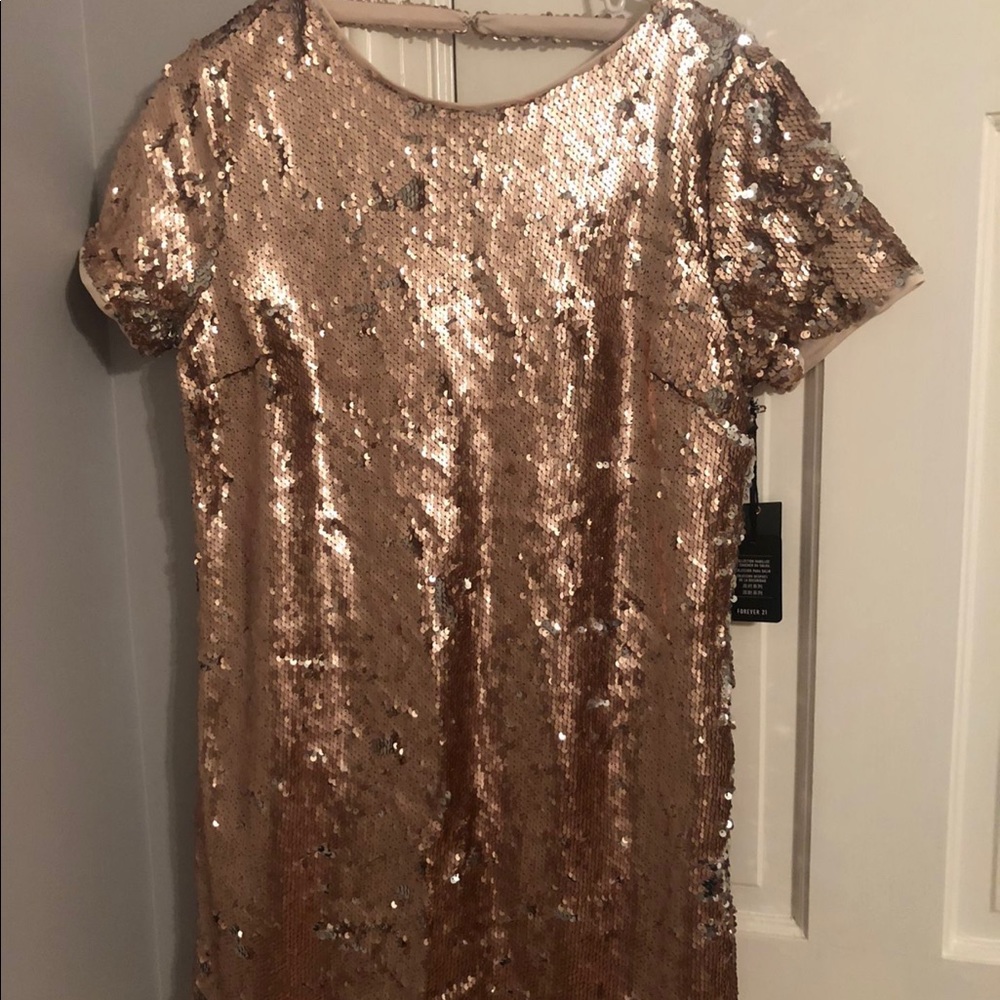 Forever 21 Gold Shimmer Dress